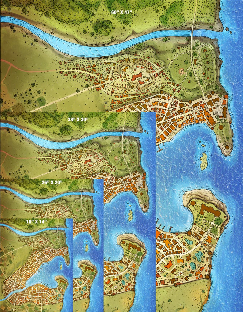 Slilgas City Fantasy Map