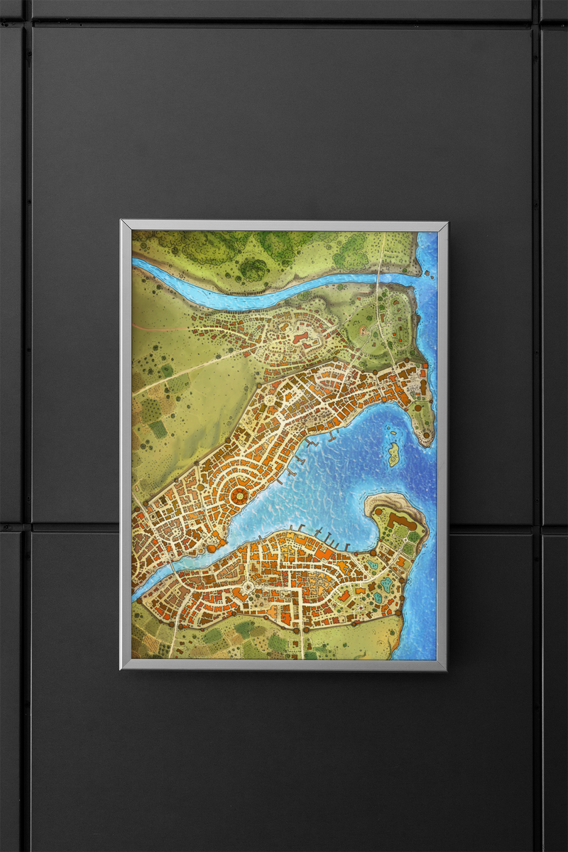 Slilgas City Fantasy Map