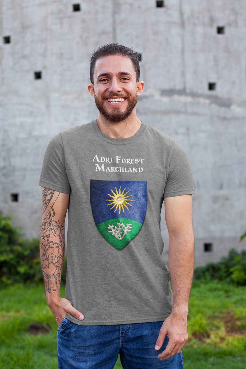 Adri Forest Marchland Heraldry of Greyhawk Anna Meyer Cartography Cotton T-Shirt