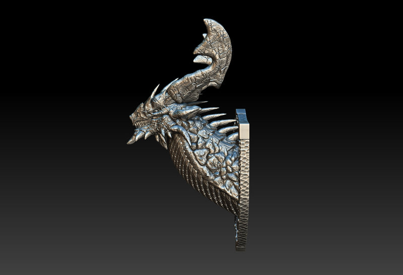 #4 Rumaltha Champion Of Dragons Brimstone Dragon Bust 3D Printed Miniature Primed Wholesale