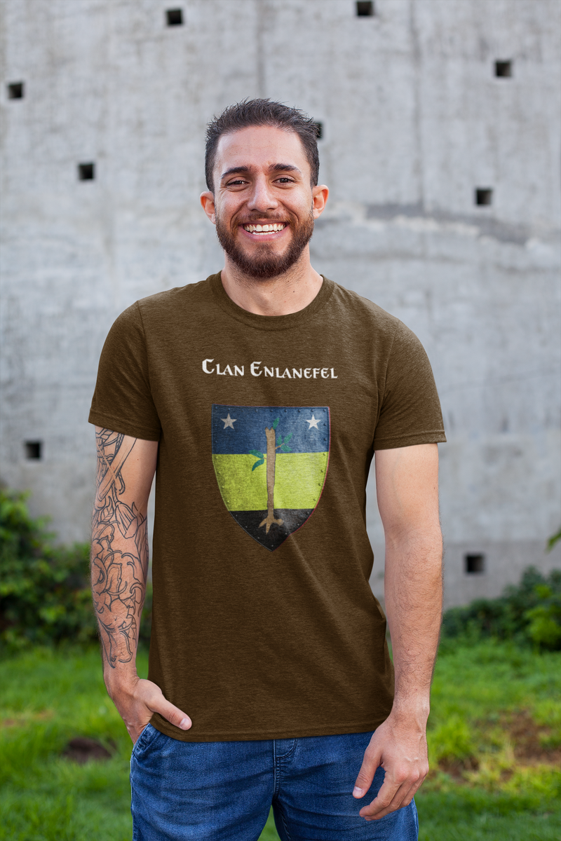 Clan Enlanefel Heraldry of Greyhawk Anna Meyer Cartography Cotton T-Shirt