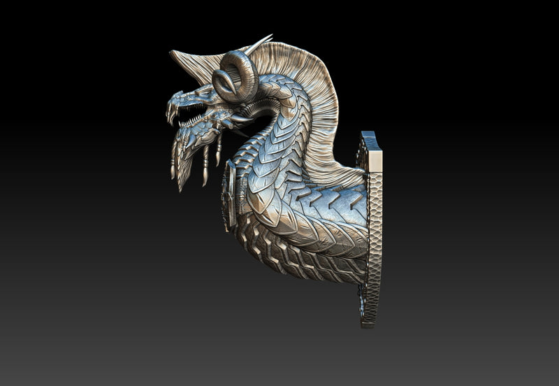 #20 Mireleth The Redeemer Mithril Dragon God Dragon Bust 3D Printed Miniature Primed Wholesale