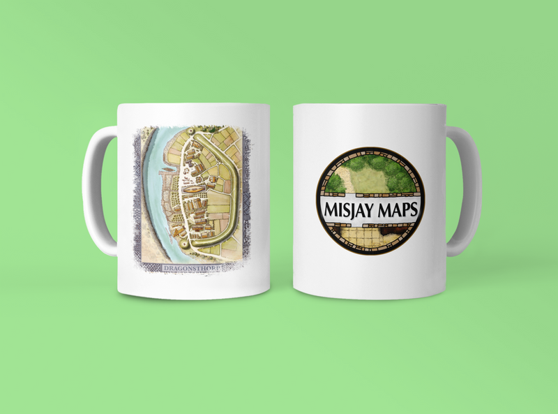 Dragonthorp Misjay Maps Coffee Mug 11oz/15oz
