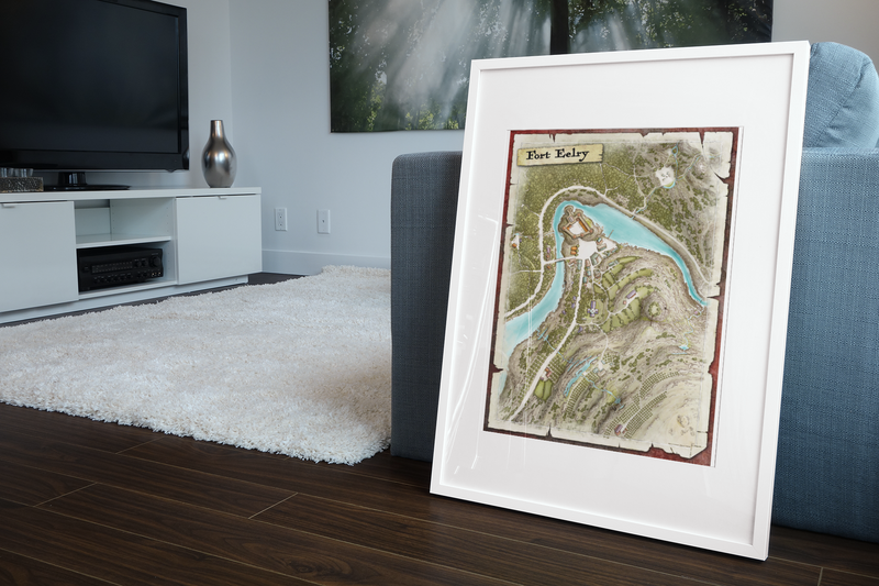 Fort Eelry Misjay Maps Canvas Art Print