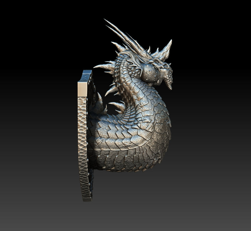 #11 Livissa The Clean Iron Dragon Bust 3D Printed Miniature Primed Wholesale