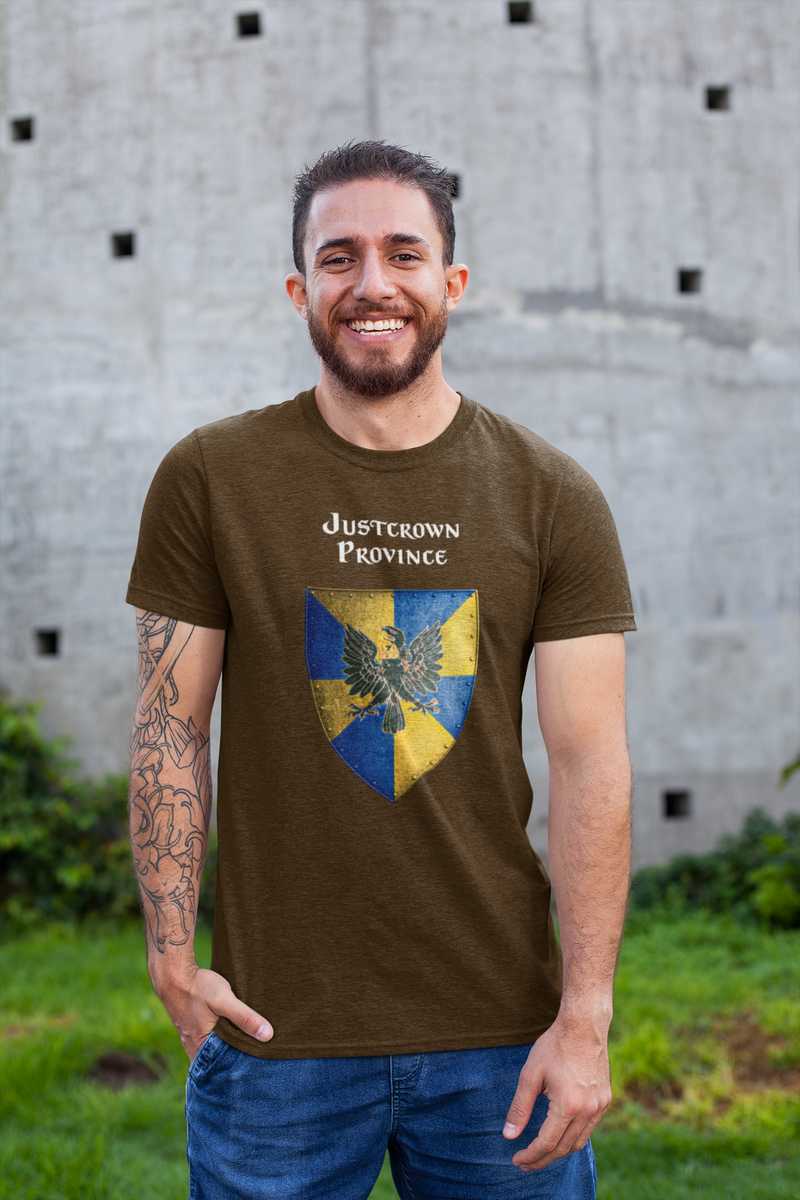 Justcrown Province Heraldry of Greyhawk Anna Meyer Cartography Cotton T-Shirt