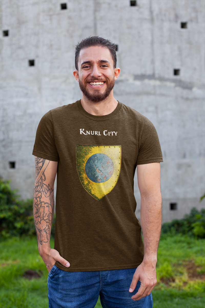Knurl City Alternate Heraldry of Greyhawk Anna Meyer Cartography Cotton T-Shirt
