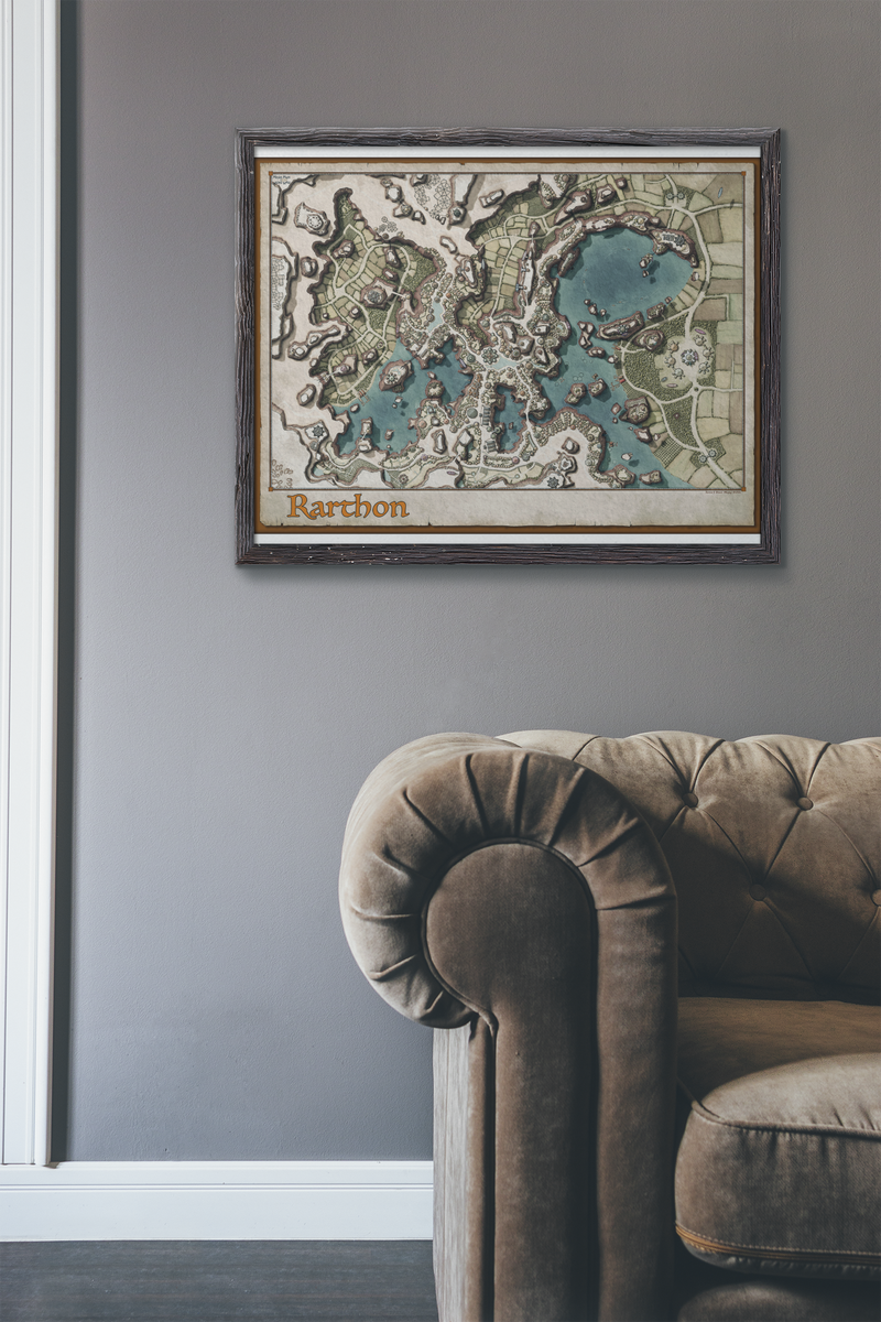 Rarthon Misjay Maps Canvas Art Print