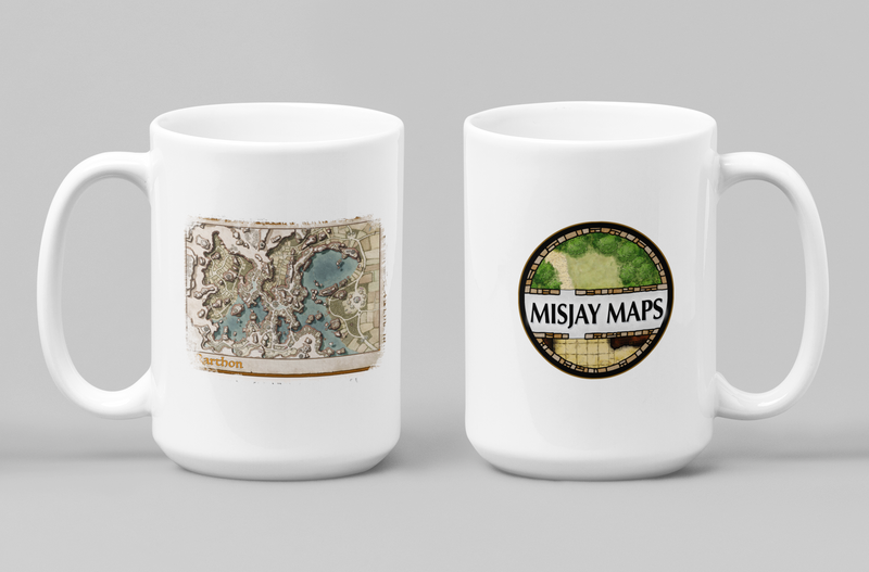 Rarthon Misjay Maps Coffee Mug 11oz/15oz