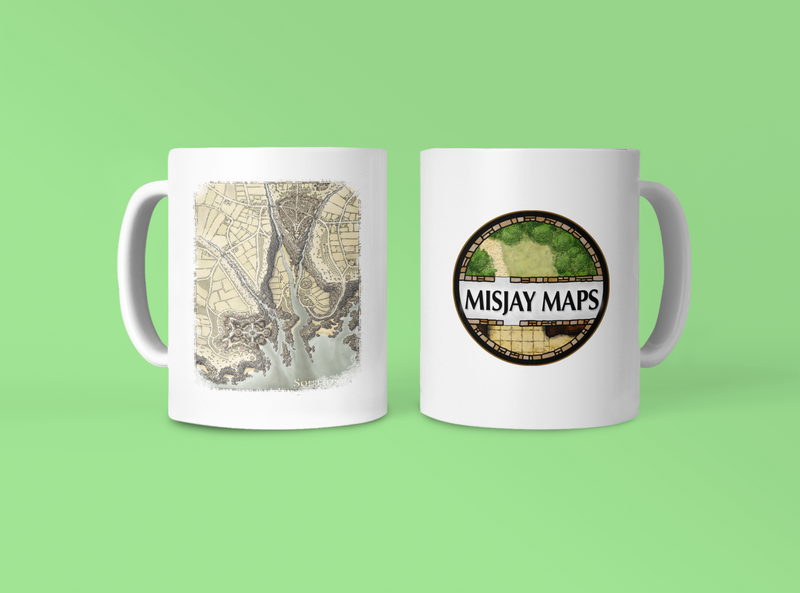 Southport Misjay Maps Coffee Mug 11oz/15oz
