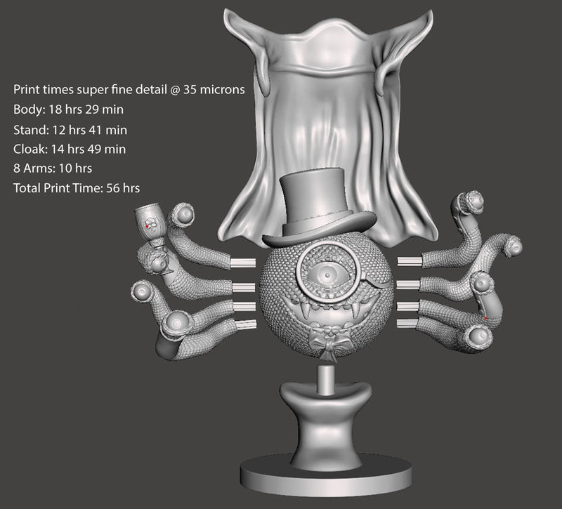 The Count Orpheric with Cape Legends of Calindria 3D Printed Miniature Primed Wholesale
