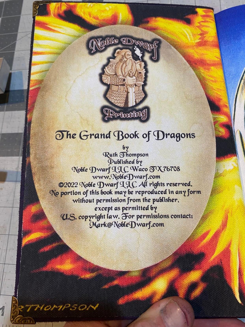 The Grand Book of Dragons Handmade Art By Ruth Thompson