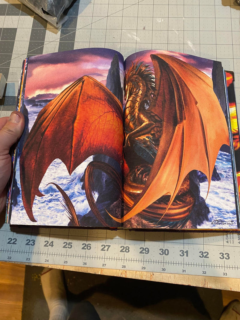 The Grand Book of Dragons Handmade Art By Ruth Thompson