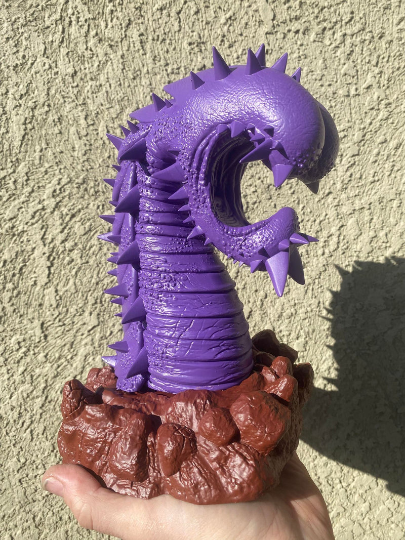 Mezcal the Purple Worm Legends of Calindria 3D Printed Miniature Primed