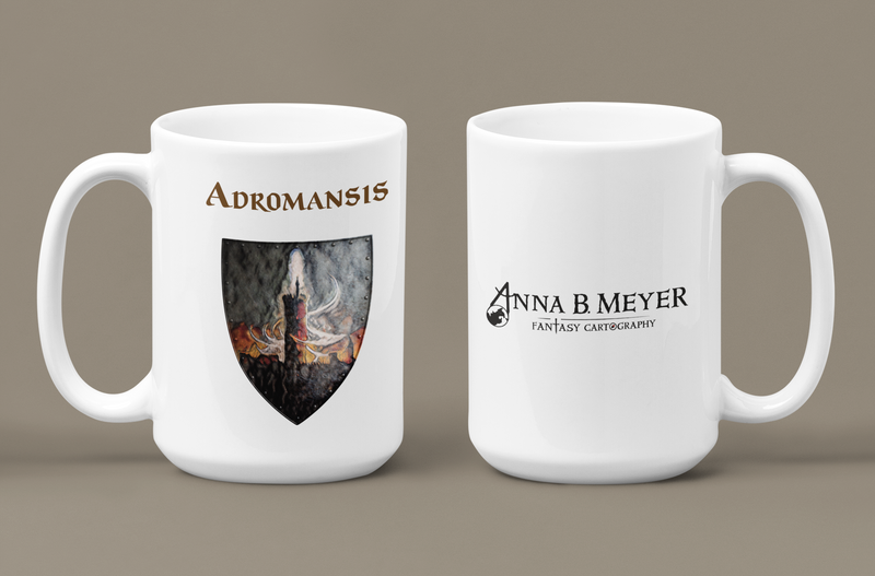 Adromansis Heraldry of Greyhawk Anna Meyer Cartography Coffee Mug 11oz/15oz