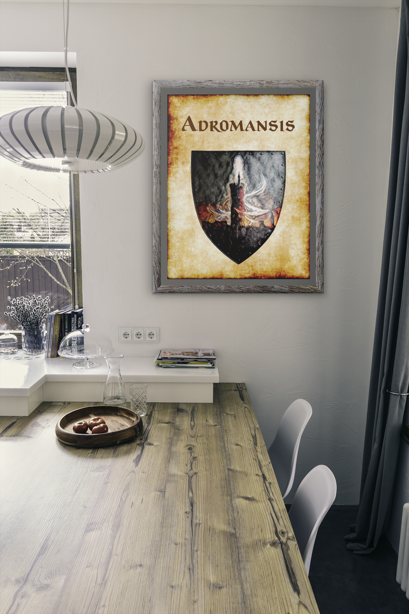 Adromansis Heraldry of Greyhawk Anna Meyer Cartography Canvas Art Print