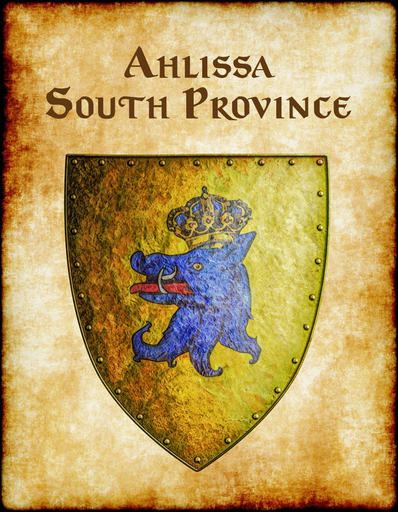 Ahlissa - South Province Heraldry of Greyhawk Anna Meyer Cartography Canvas Art Print