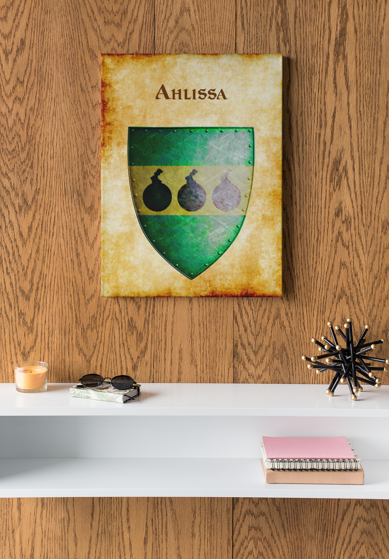 Ahlissa old Heraldry of Greyhawk Anna Meyer Cartography Canvas Art Print