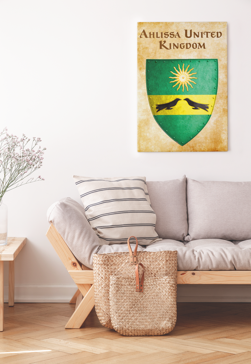 Ahlissa United Kingdom Heraldry of Greyhawk Anna Meyer Cartography Canvas Art Print