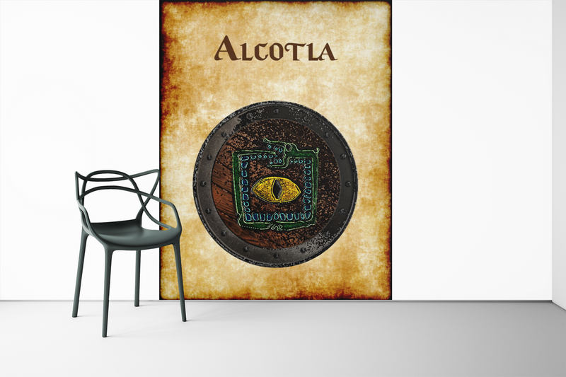 Alcotla Heraldry of Greyhawk Anna Meyer Cartography Canvas Art Print