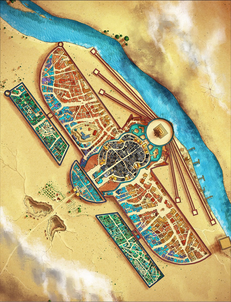 Y’Mataar City Fantasy Map