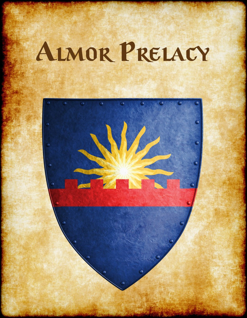 Almor Prelacy Heraldry of Greyhawk Anna Meyer Cartography Canvas Art Print