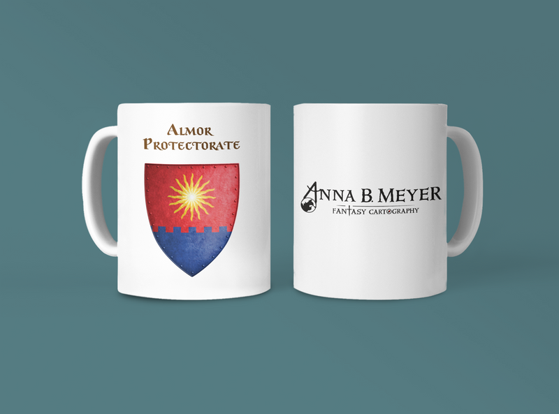 Almor Protectorate Heraldry of Greyhawk Anna Meyer Cartography Coffee Mug 11oz/15oz