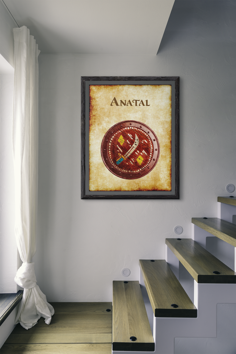 Anatal Heraldry of Greyhawk Anna Meyer Cartography Canvas Art Print