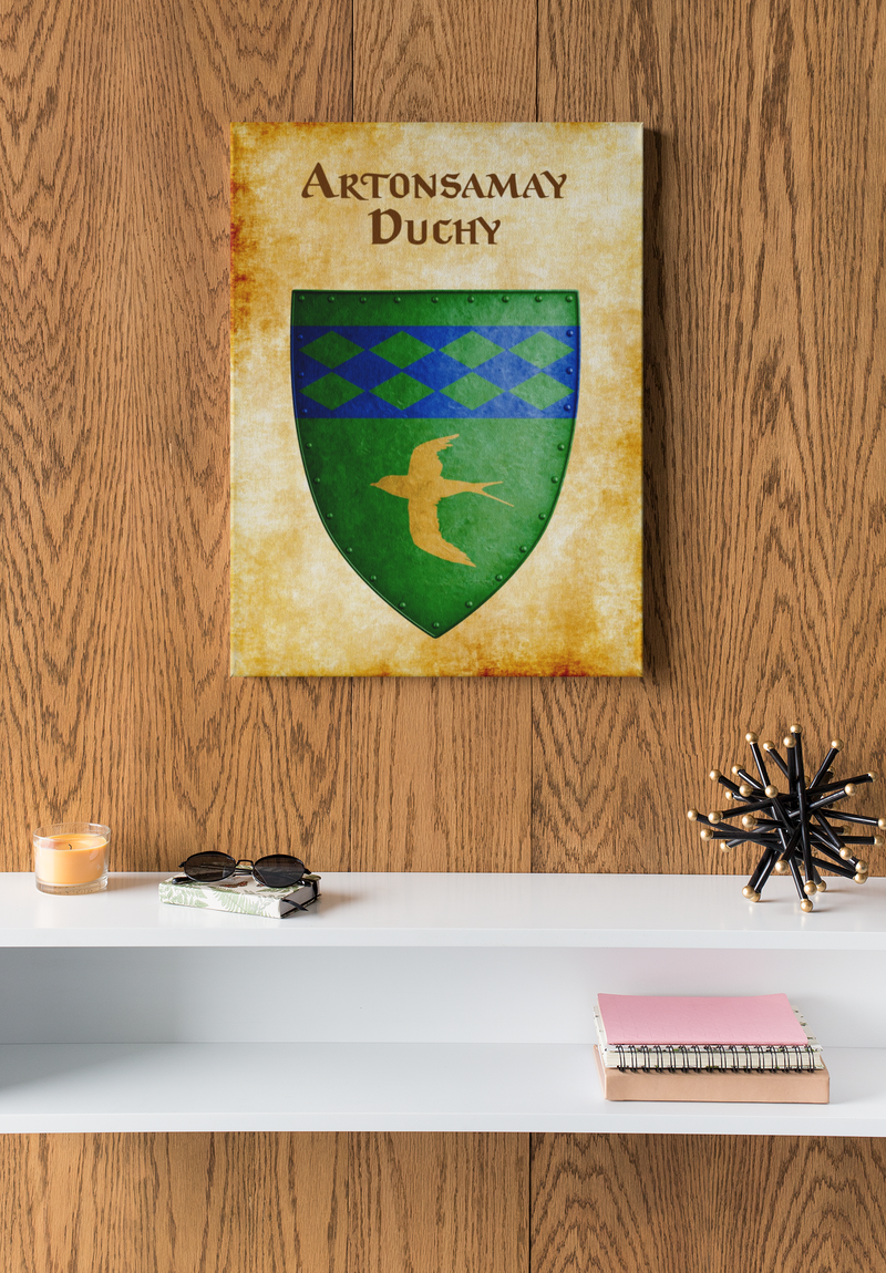 Artonsamay Duchy Heraldry of Greyhawk Anna Meyer Cartography Canvas Art Print