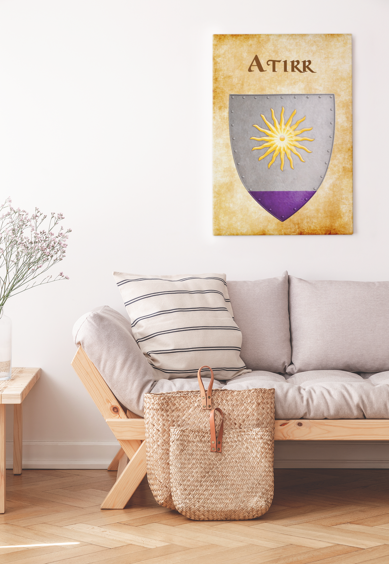 Atirr Heraldry of Greyhawk Anna Meyer Cartography Canvas Art Print
