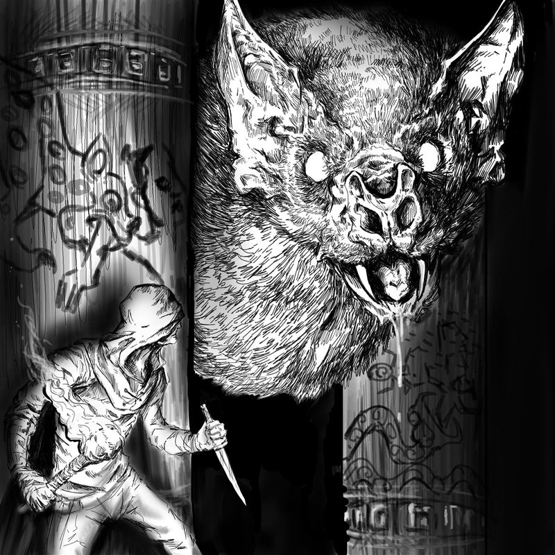 Attack of the Giant Bat Gallery Canvas Art Print