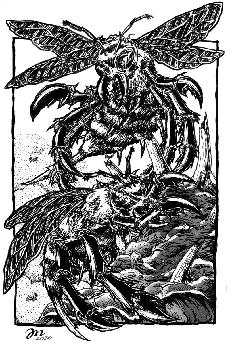 Attack of the Giant Wasps Gallery Canvas Art Print