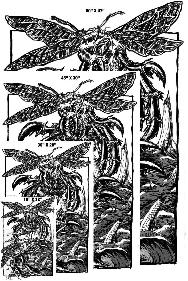 Attack of the Giant Wasps Gallery Canvas Art Print