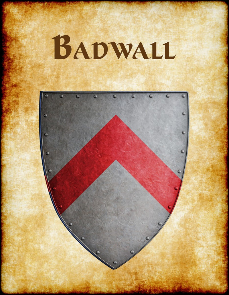 Badwall Heraldry of Greyhawk Anna Meyer Cartography Canvas Art Print