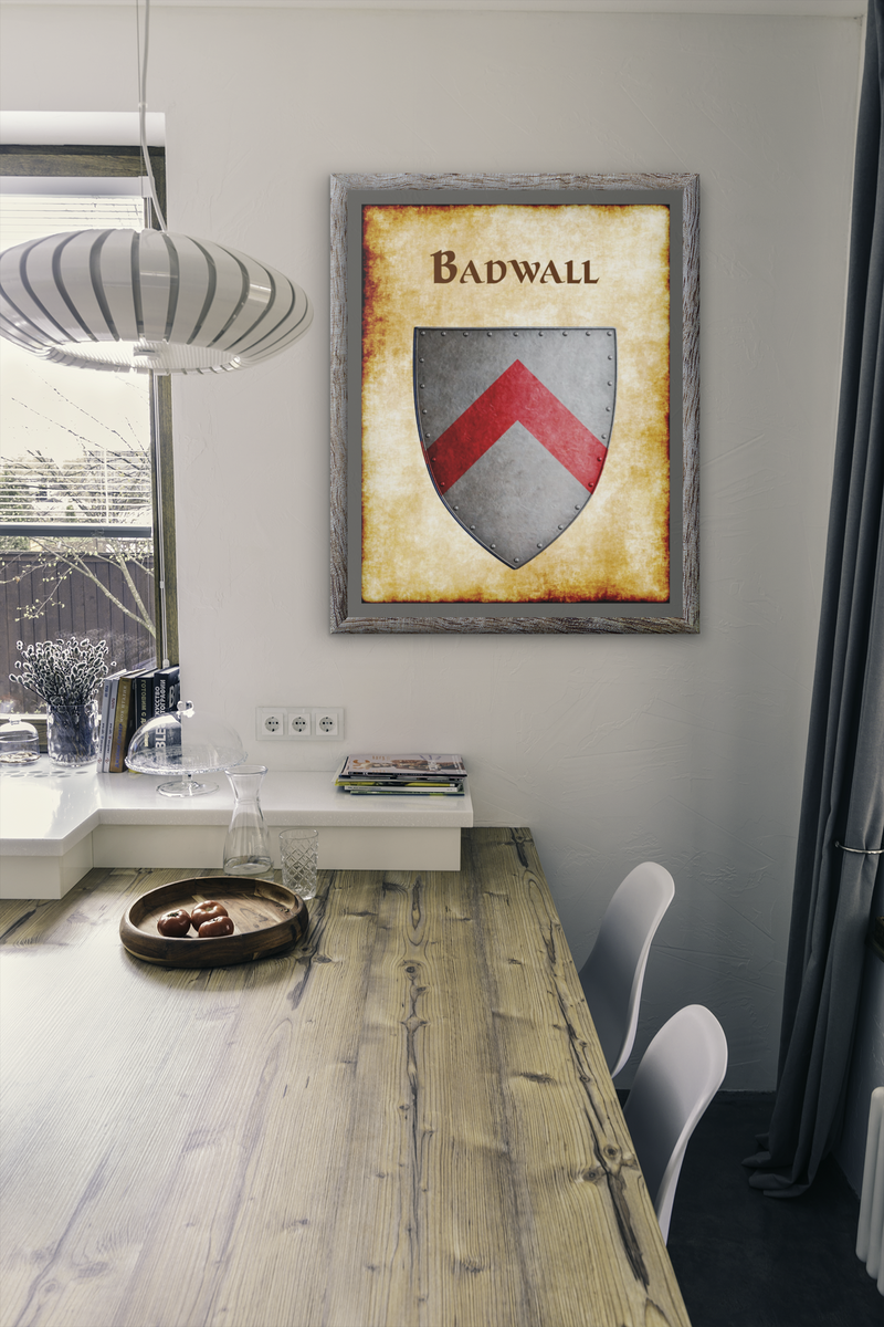 Badwall Heraldry of Greyhawk Anna Meyer Cartography Canvas Art Print