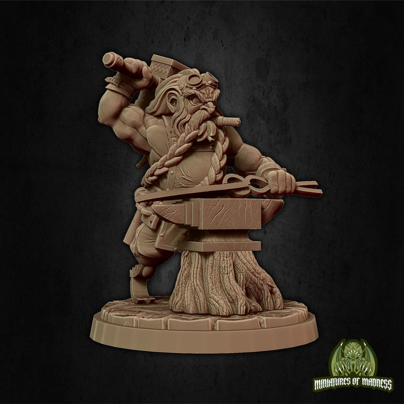 Bagnar Meltiron 3D Printed Miniature Legends of Calindria Primed
