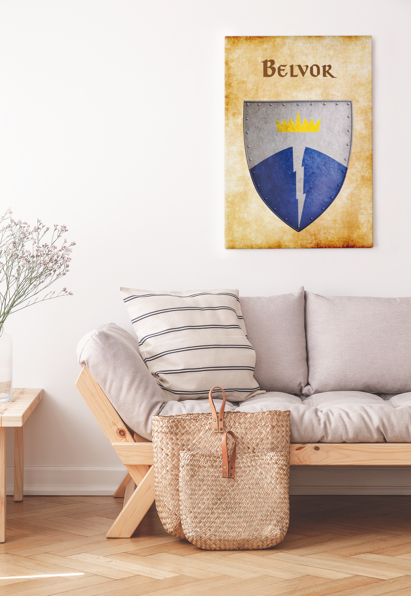 Belvor Heraldry of Greyhawk Anna Meyer Cartography Canvas Art Print