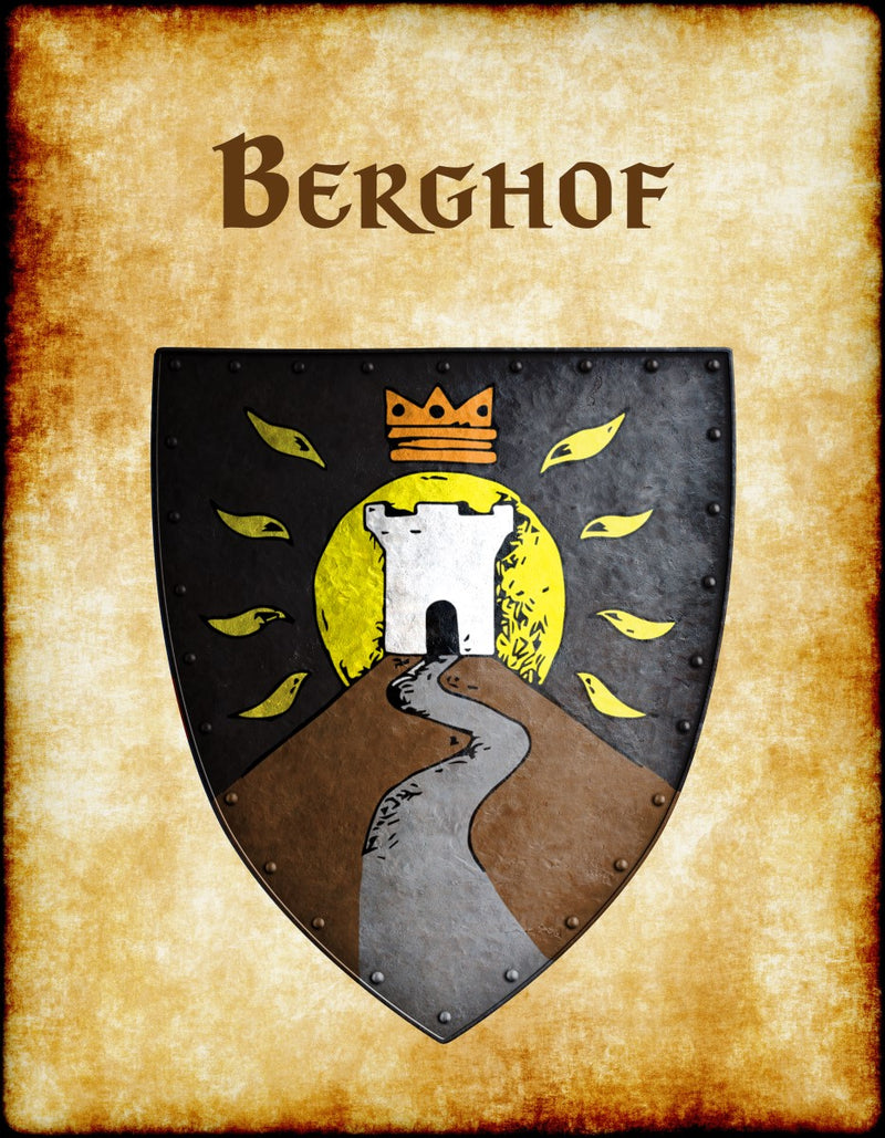 Berghof Heraldry of Greyhawk Anna Meyer Cartography Canvas Art Print