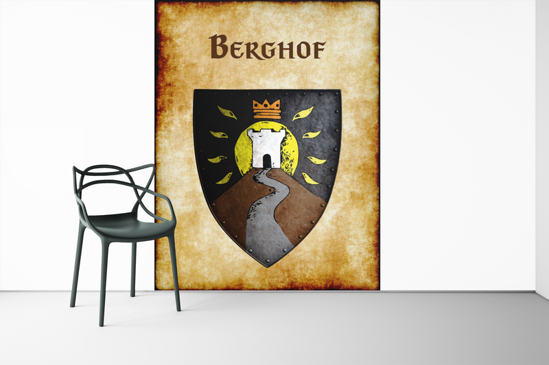 Berghof Heraldry of Greyhawk Anna Meyer Cartography Canvas Art Print