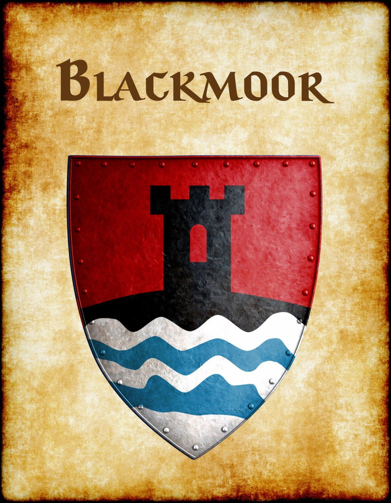 Blackmoor Heraldry of Greyhawk Anna Meyer Cartography Canvas Art Print
