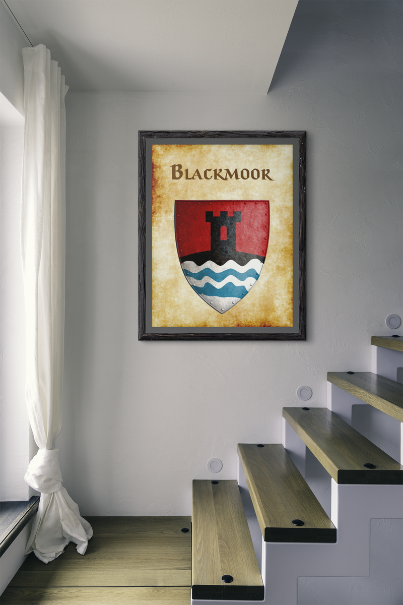 Blackmoor Heraldry of Greyhawk Anna Meyer Cartography Canvas Art Print
