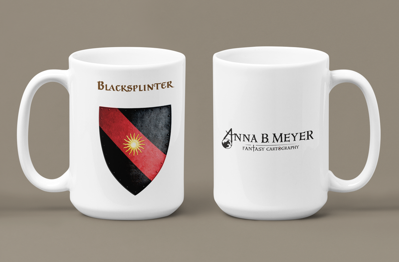 Blacksplinter Heraldry of Greyhawk Anna Meyer Cartography Coffee Mug 11oz/15oz