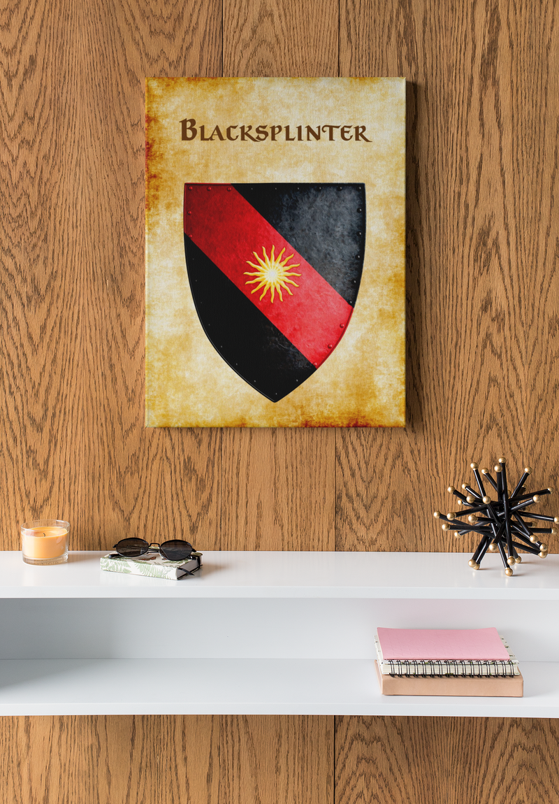 Blacksplinter Heraldry of Greyhawk Anna Meyer Cartography Canvas Art Print