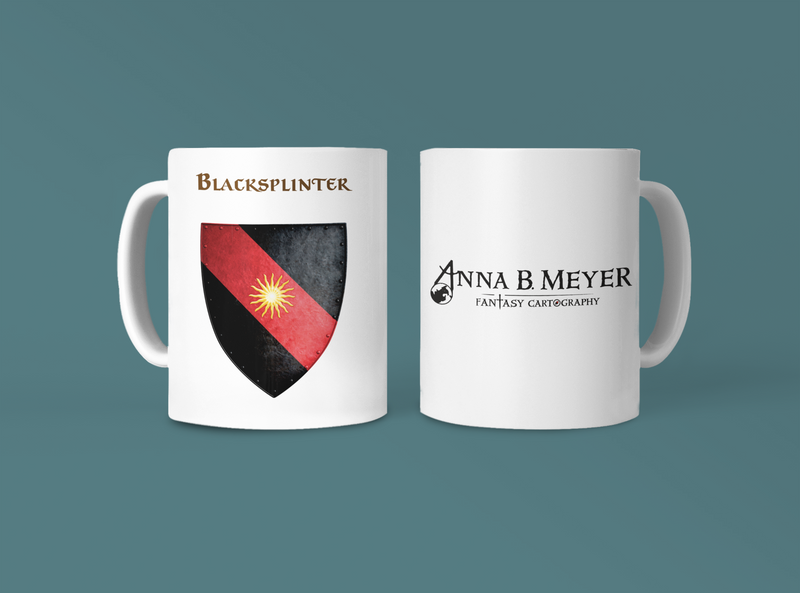 Blacksplinter Heraldry of Greyhawk Anna Meyer Cartography Coffee Mug 11oz/15oz