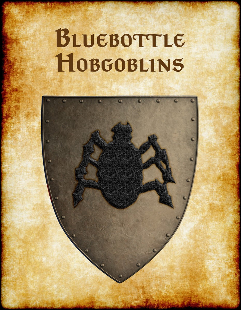 Bluebottle Hobgoblins Heraldry of Greyhawk Anna Meyer Cartography Canvas Art Print