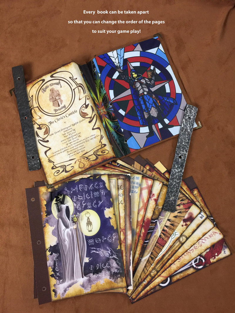 The Wondrous Writings of Willhelm Warlock of Wolfhaven Handmade Arcane Spell Book