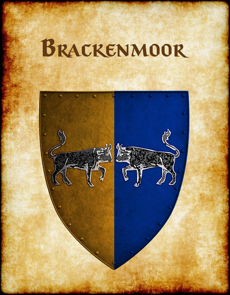 Brackenmoor Heraldry of Greyhawk Anna Meyer Cartography Canvas Art Print