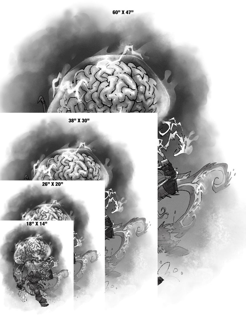 Brain Devourer Gallery Canvas Art Print