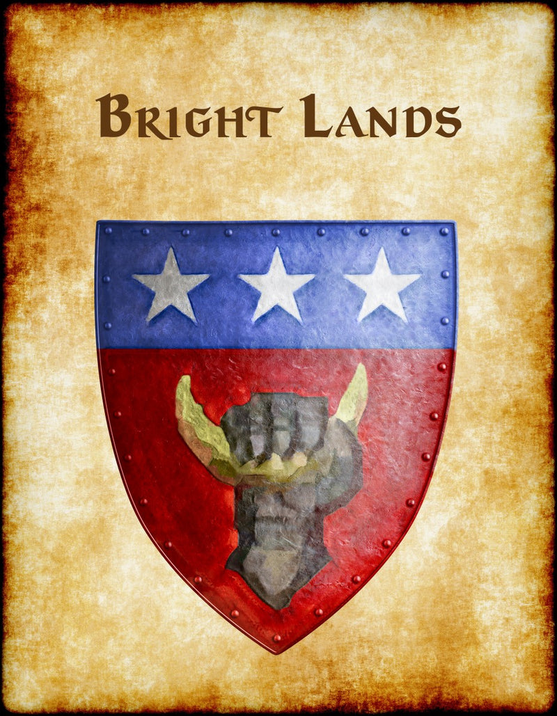 Bright Lands Heraldry of Greyhawk Anna Meyer Cartography Canvas Art Print