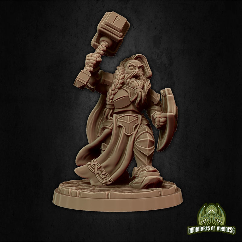 Bryna The Indomitable Bearded 3D Printed Miniature Legends of Calindria Primed